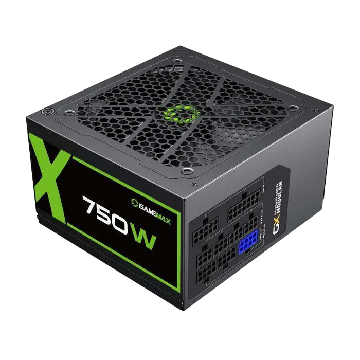 Блок питания для компьютеров Gamemax GX-750, 750Вт, ATX, Полностью модульный,процессоры ,оперативная память, ssd, M2, hdd, кейсы