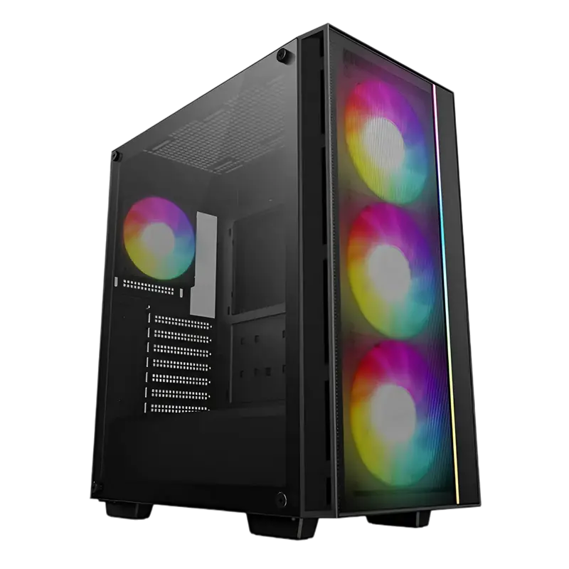 Компьютерный корпус Deepcool MATREXX 55 MESH V4, Midi-Tower, Без блока питания, Чёрный,процессоры ,оперативная память, ssd, M2, hdd, кейсы