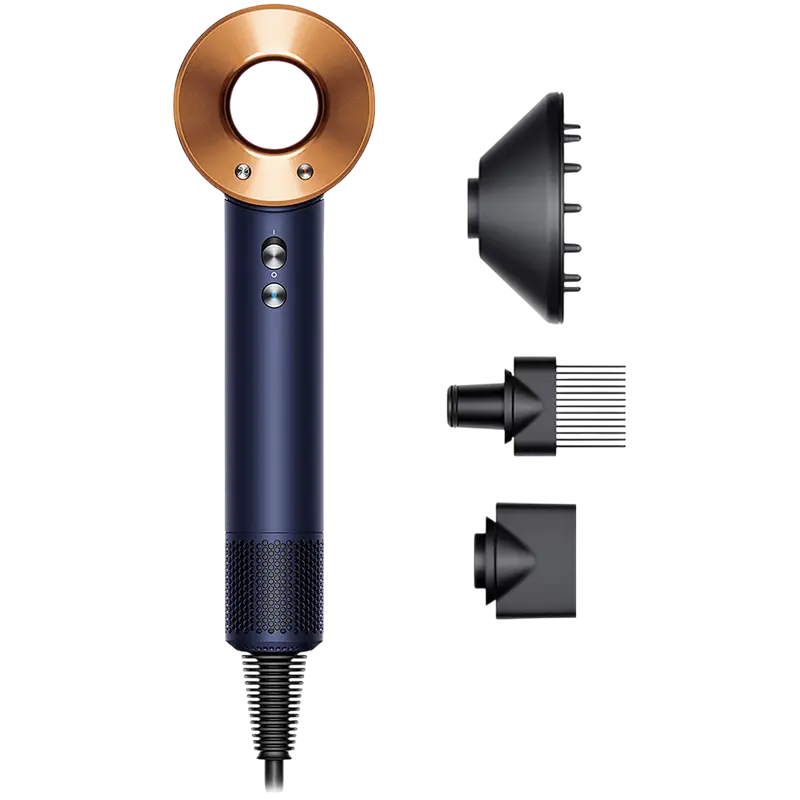 Фен Dyson HD07, 1600Вт, Prussian Blue | Rich Copper