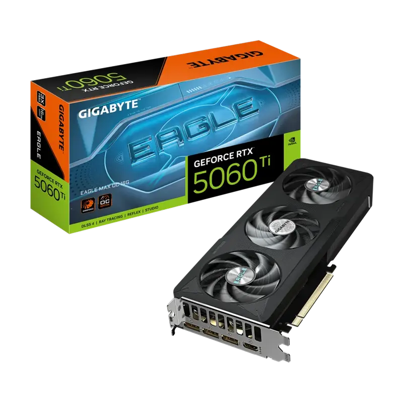 Видеокарта Gigabyte GV-N506TEAGLEMAX OC-16GD, 16 ГБ GDDR7 128бит