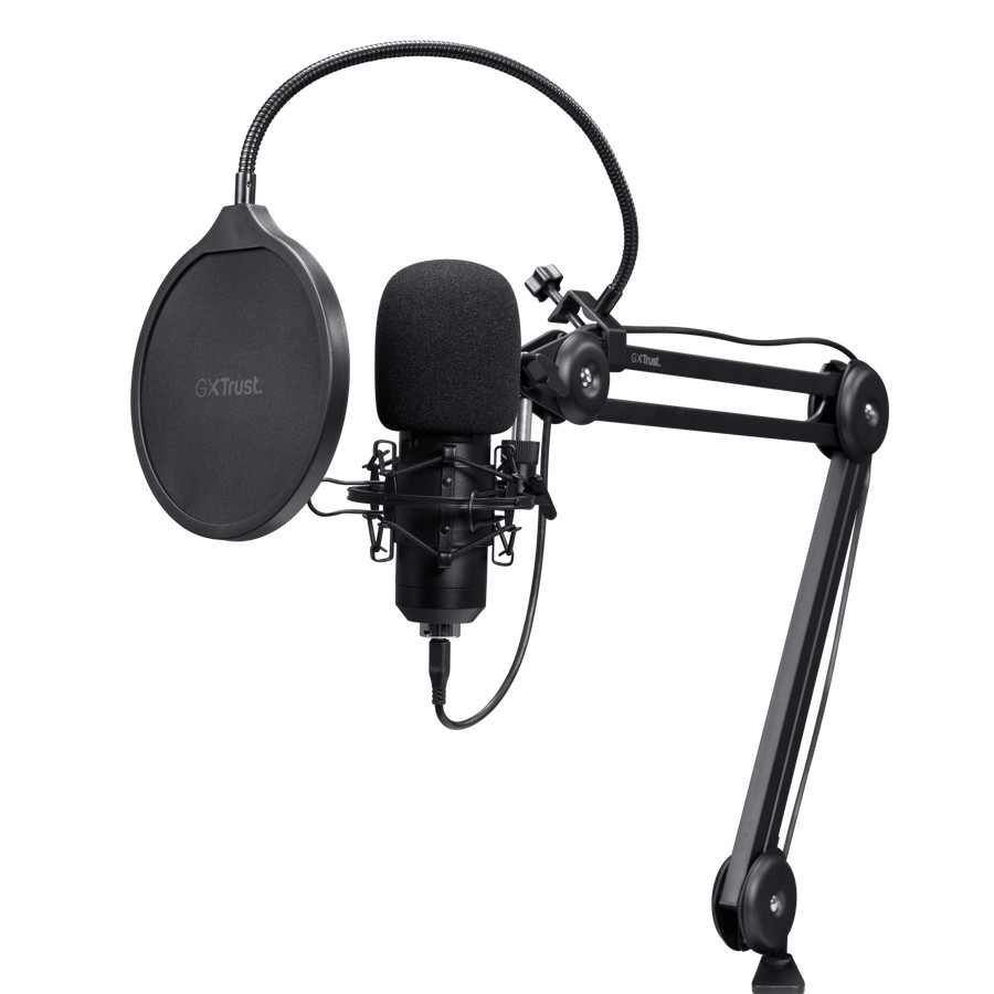 Стриминговый микрофон с регулируемым кронштейном Trust GXT 270 Emita II+/ USB A-С