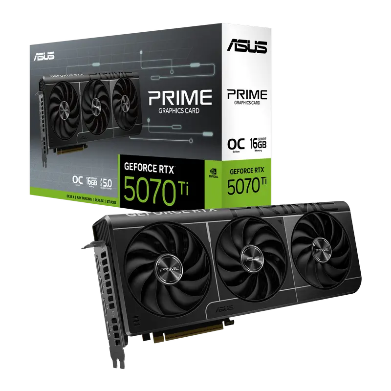 Видеокарта ASUS Prime OC RTX5070Ti, 16 ГБ GDDR7 256бит