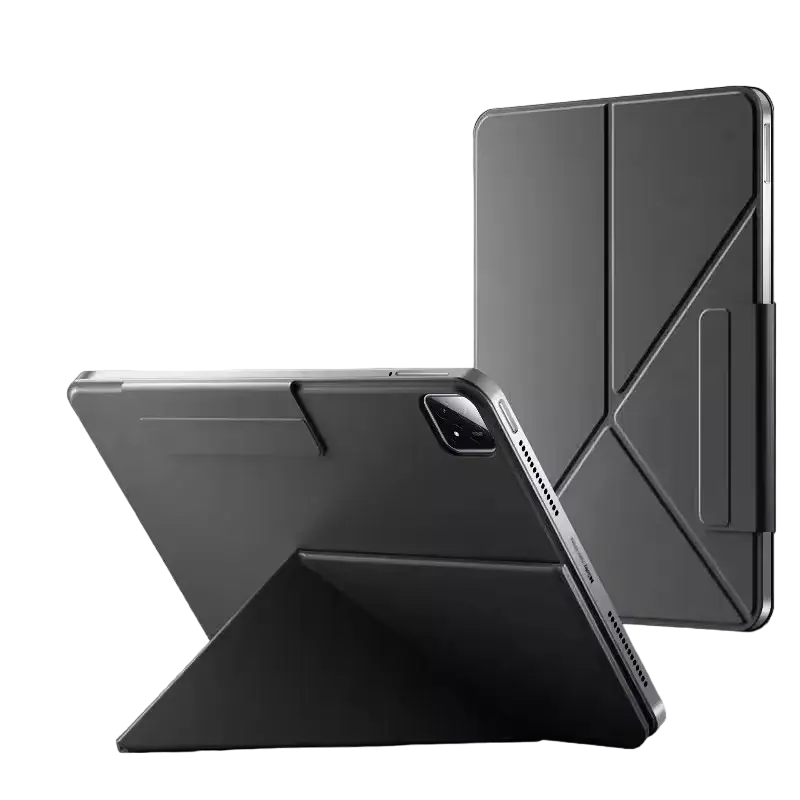 Чехол для планшета Xiaomi Pad 6S Pro Cover, 12,4", ПУ, ПК, Стекловолокно, Чёрный