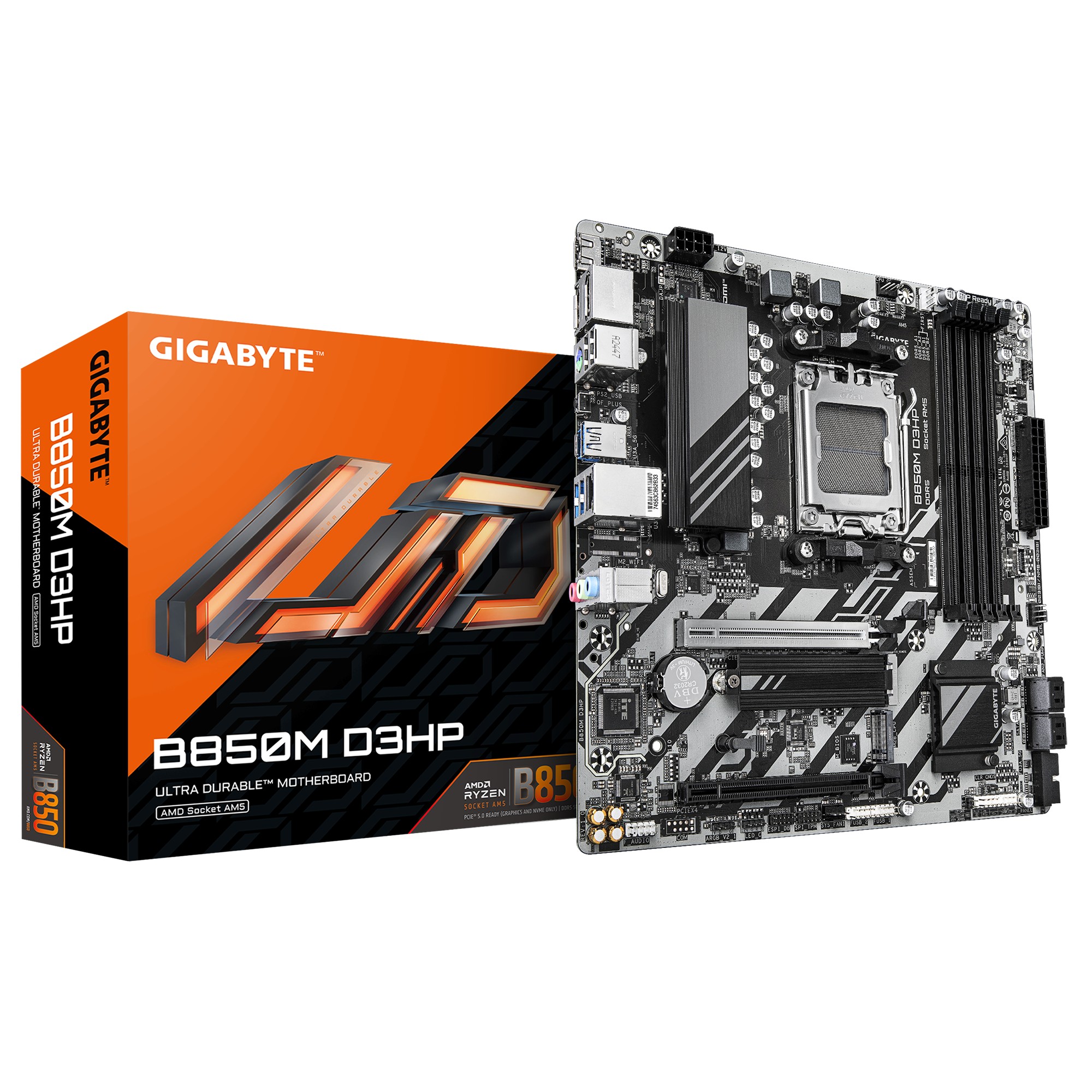 Материнская плата GIGABYTE B850M D3HP/ AM5 / B850 / DDR5 / mATX