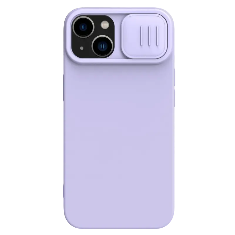 Чехол Nillkin iPhone 15 Plus, CamShield Silky Silicone, Misty Purple