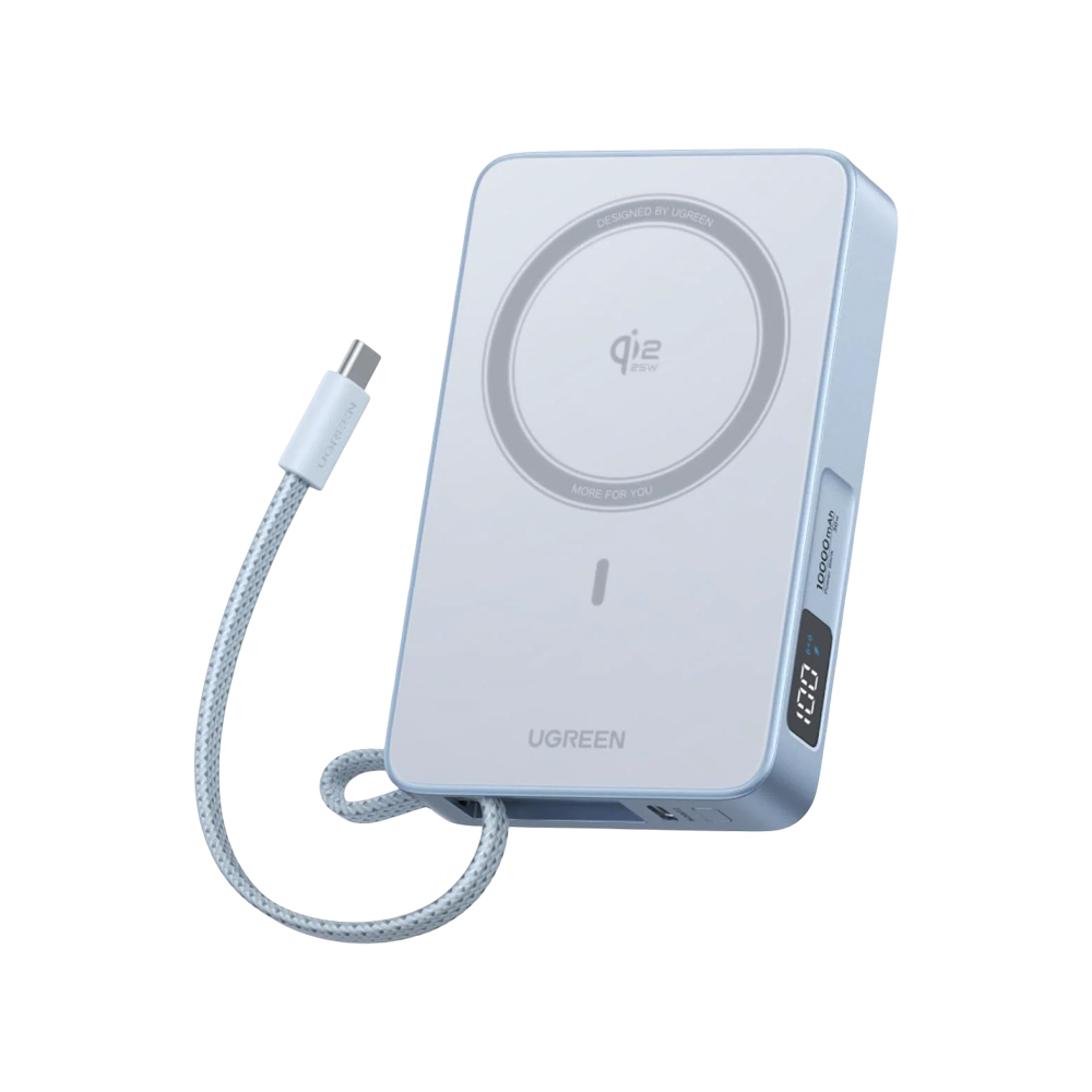 UGREEN Power Bank MagFlow Qi2.2 10000mAh, 25/30W, Starlight Blue