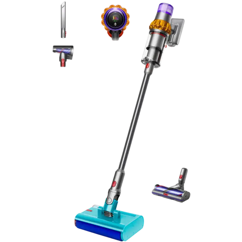 Вертикальный Пылесос Dyson V15s Detect Submarine, Желтый | Никель