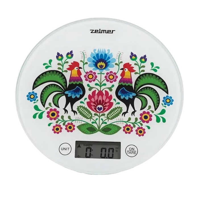 Электронные кухонные весы  Zelmer ZKS1611, Белый