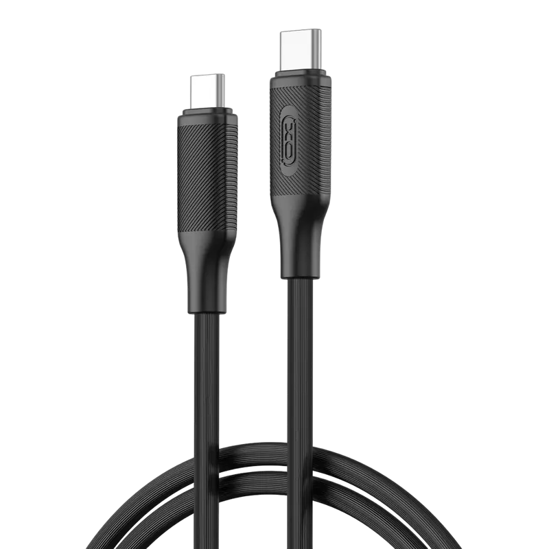 Кабель для зарядки и синхронизации XO NB-Q265B, USB Type-C/USB Type-C, 1м, Чёрный