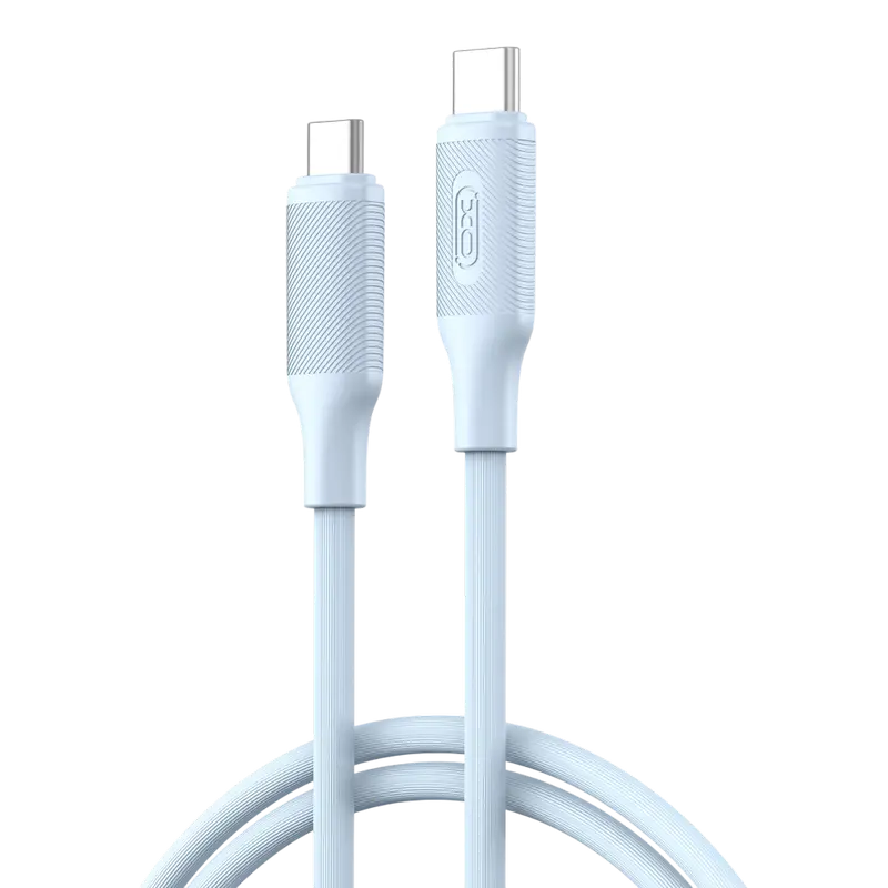 Кабель для зарядки и синхронизации XO NB-Q265B, USB Type-C/USB Type-C, 1м, Синий