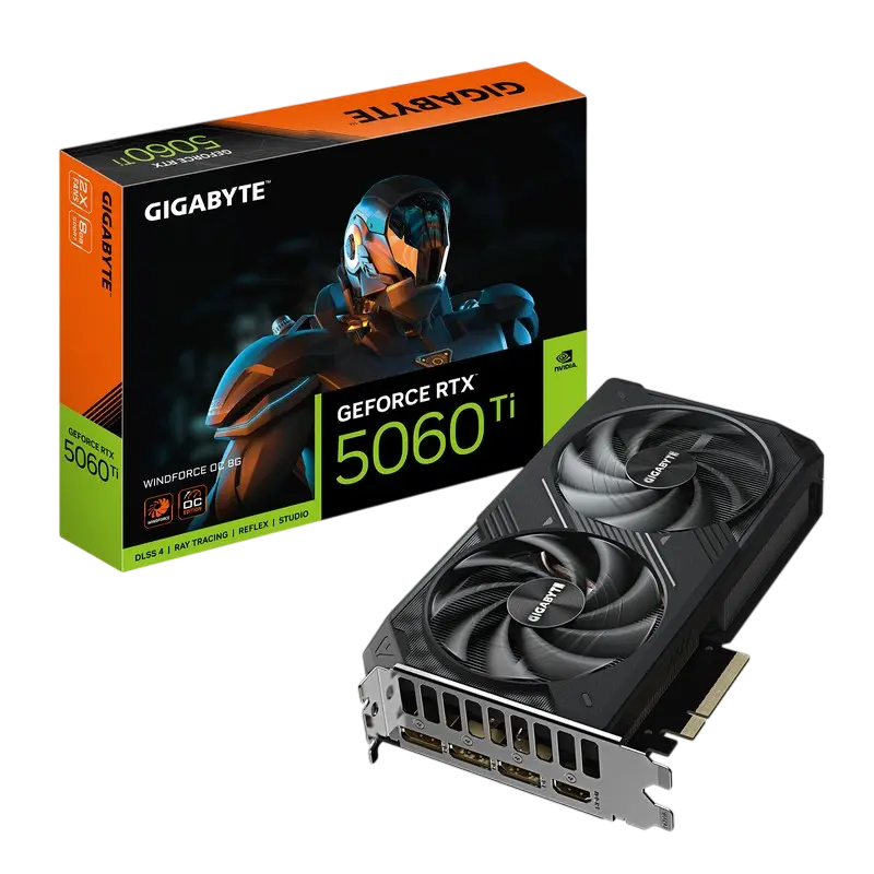 Видеокарта Gigabyte GV-N506TWF2OC-8GD, 8GB GDDR7 128бит
