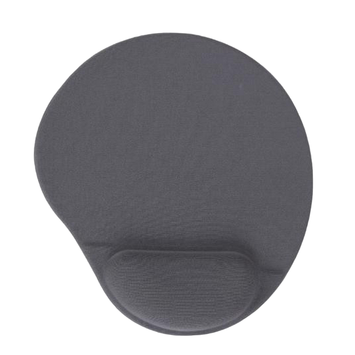 Mouse Pad Gembird MP-GEL-GR, 240 × 220 × 4mm, Cloth, Gel wrist support, Grey