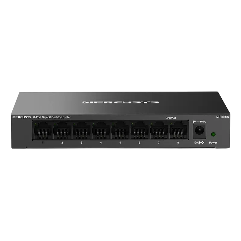 Сетевой коммутатор MERCUSYS MS108GS, 8x 10/100/1000 Мбит/с