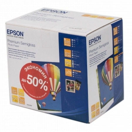 Фото бумага Epson Premium Semigloss Photo Paper, А6