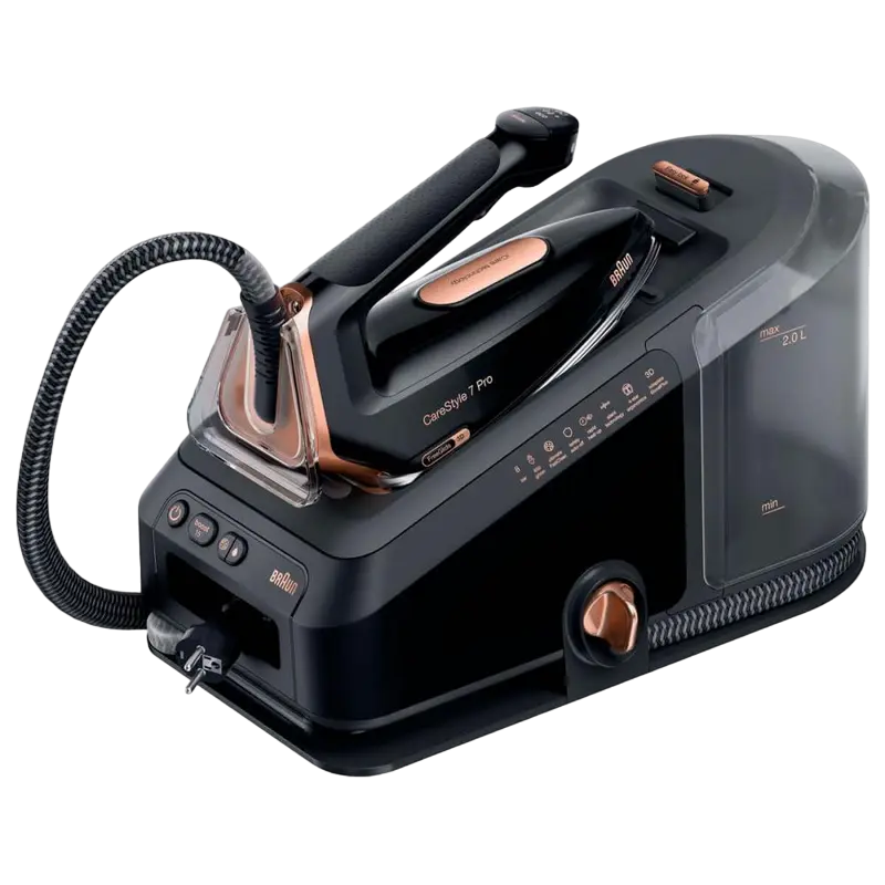 Утюг с парогенератором Braun IS 7286BK SS, 2700Вт, 