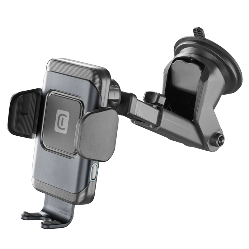 Suction Cup Car Holder Cellular, Hug Dual Pro With Wireless Charging 15W, Black