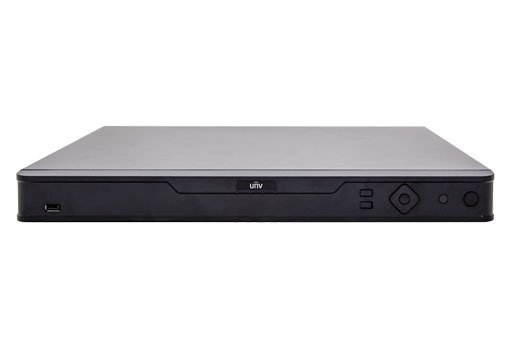 UNV NVR304-16E-B, 16-ch, 4 SATA, Incoming Bandwidth 160Mbps, 16 x 1080P@30 / 8 x 4MP@30 / 4 x 4K@30, Dual Network interface,  Audio In/Out 1/1, Alarm In/Out 16/4, 1U, H.265&4K