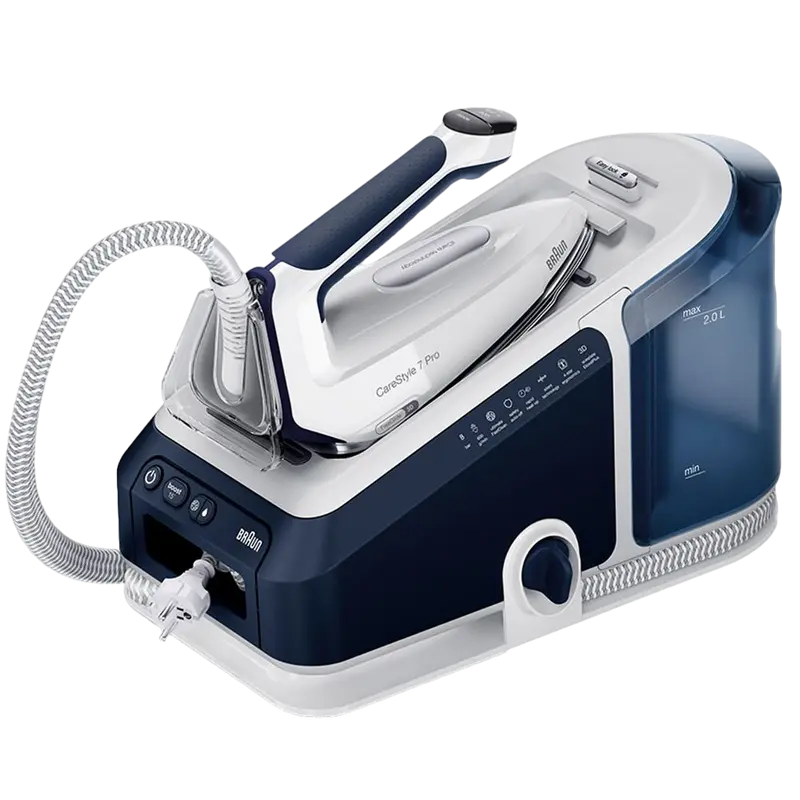 Утюг с парогенератором Braun IS7282BL, 2700Вт, Синий | Белый