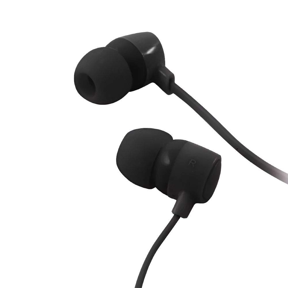 Ksix Earphones 3.5mm with Mic GO&PLAY Small 2, Black