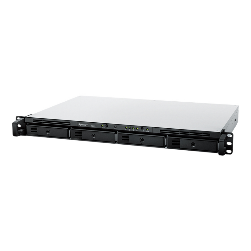 SYNOLOGY "RS422+", 4-bay, AMD Ryzen 2-core 2.6-3.1GHz, 2Gb DDR4 ECC, 2x1GbE, 1xPCIe Gen3