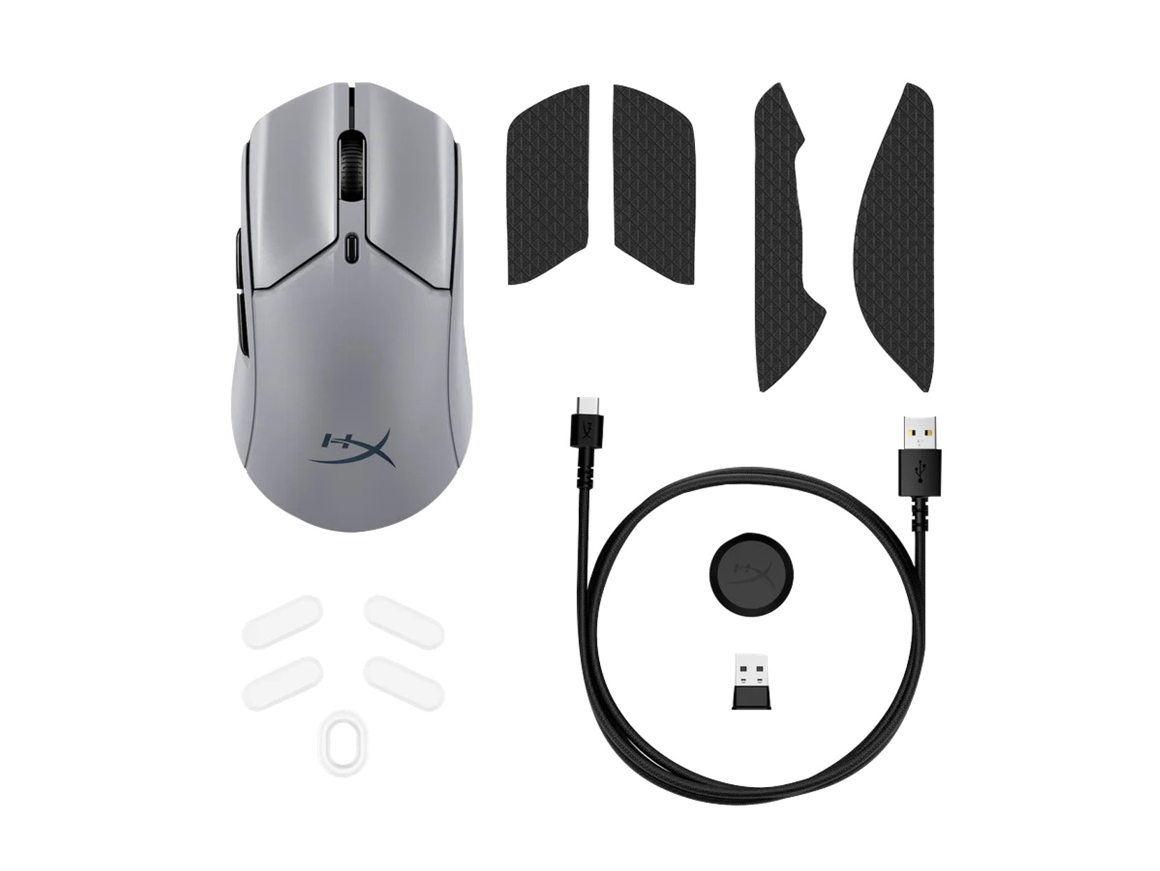 Игровая Беспроводная мышь HYPERX Pulsefire Haste 2 Pro, Gray [A1KY5AA]