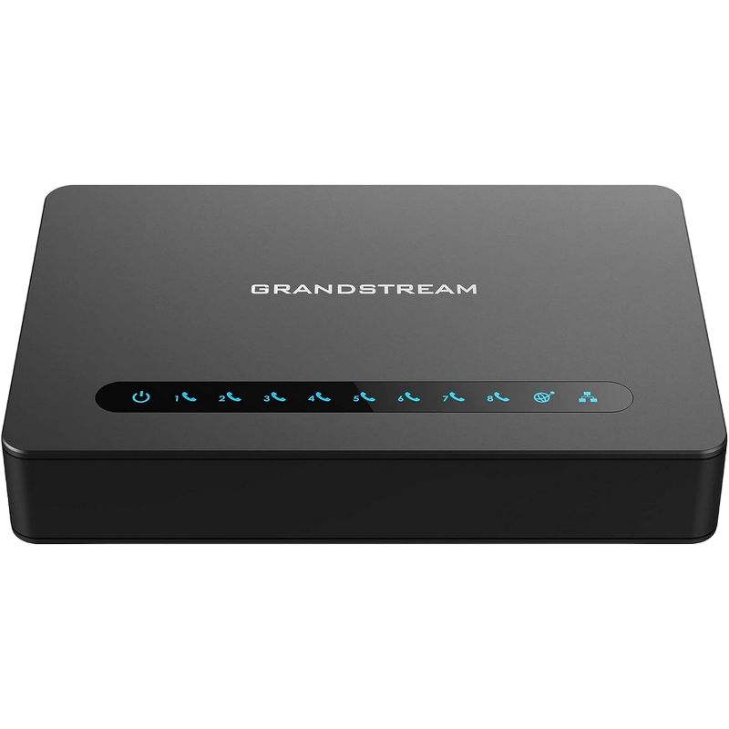 Grandstream HT818 analog-to-VoIP converter, 8xFXS Ports, Gigabit NAT Router