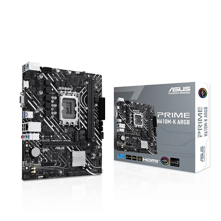 Материнская плата ASUS PRIME H610M-K ARGB/ 1700 / H610 / DDR5 / mATX Материнская плата ASUS PRIME H610M-K ARGB/ 1700 / H610 / DDR5 / mATX