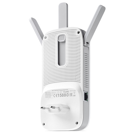 Усилитель Wi‑Fi сигнала TP-LINK RE450, 450 Мбит/с, 1300 Мбит/с, Белый