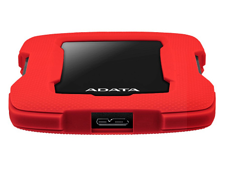 Внешний портативный жесткий диск ADATA HD330, 2 ТБ, Красный (AHD330-2TU31-CRD)