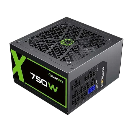 Блок питания для компьютеров Gamemax GX-750, 750Вт, ATX, Полностью модульный,процессоры ,оперативная память, ssd, M2, hdd, кейсы