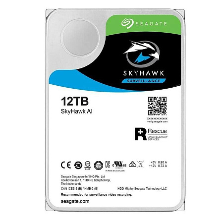 Жесткий диск Seagate SkyHawk AI, 3.5", 12 ТБ <ST12000VE001>