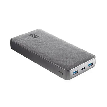Портативное зарядное устройство Cellularline Shade Laptop, 20000мА·ч, Серый