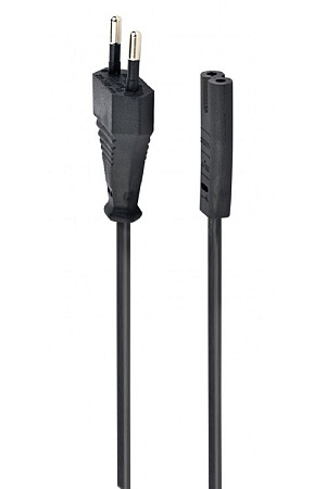 Шнур питания Cablexpert PC-184/2, 1.8 м, Чёрный