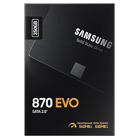 Накопитель SSD Samsung 870 EVO  MZ-77E250, 250Гб, MZ-77E250BW
