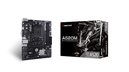 Материнская плата BIOSTAR A520MHP 2.0/ AM4 / A520 / DDR4 / mATX Материнская плата BIOSTAR A520MHP 2.0/ AM4 / A520 / DDR4 / mATX