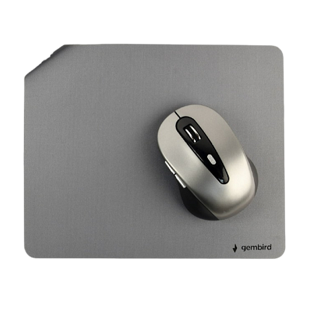 Mouse Pad Gembird MP-S-G, 210 x 180mm, Cloth mouse pad with rubber anti-skid bottom, Grey
