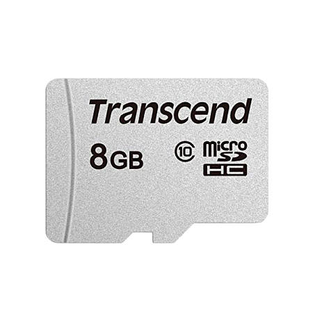 Карта памяти Transcend microSDHC UHS-I (U1), Class 10, 8Гб (TS8GUSD300S)