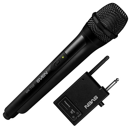Микрофон для караоке SVEN MK-710 / Wireless / Black Микрофон для караоке SVEN MK-710 / Wireless / Black