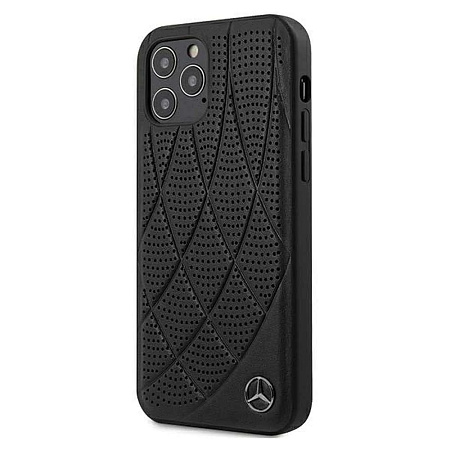 CG Mobile Case Leather Mercedes Perforated iPhone 11 Pro, Black