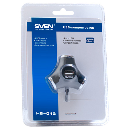 USB-концентратор SVEN HB-012, Чёрный