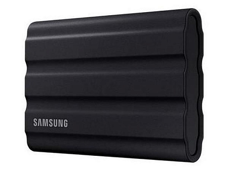 Внешний портативный SSD накопитель Samsung Portable SSD T7 Shield, 2 ТБ, Чёрный (MU-PE2T0S/WW)