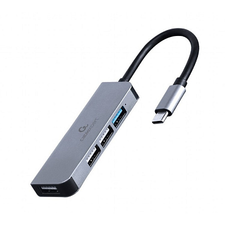 USB-концентратор Gembird UHB-CM-U3P1U2P3-01, Серебристый