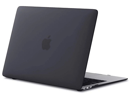 Чехол для ноутбука Tech Protect Smartshell Macbook Air 13 (2018-2020), 13.3", Поликарбонат, Матовый чёрный