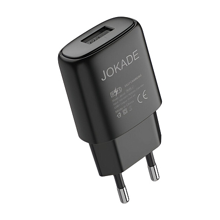 Jokade Wall Charger Single Port 3A Zuochong, Black