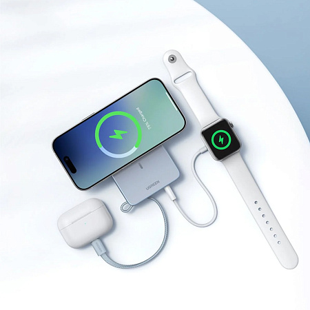 UGREEN Power Bank MagFlow Qi2.2 10000mAh, 25/30W, Starlight Blue