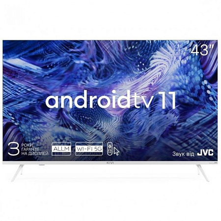 43" LED SMART Телевизор KIVI 43U750NW, 3840x2160 4K UHD, Android TV, Белый
