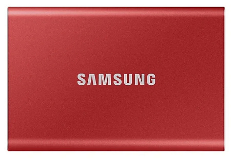 Внешний портативный SSD-накопитель Samsung Portable SSD T7,  2 TB, Красный (MU-PC2T0R/WW)