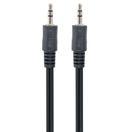 Audio Cable Cablexpert CCA-404-2M, 3.5mm 3-pin (M) - 3.5mm 3-pin (M), 2m, Чёрный