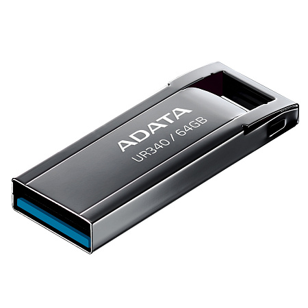 USB Flash накопитель ADATA UR340, 64Гб, Чёрный