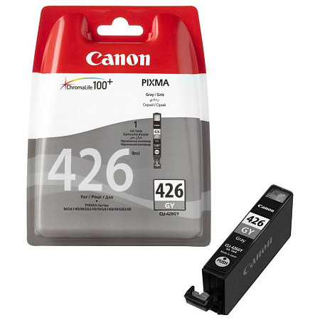 Картридж чернильный Canon CLI-426, 9мл, Серый